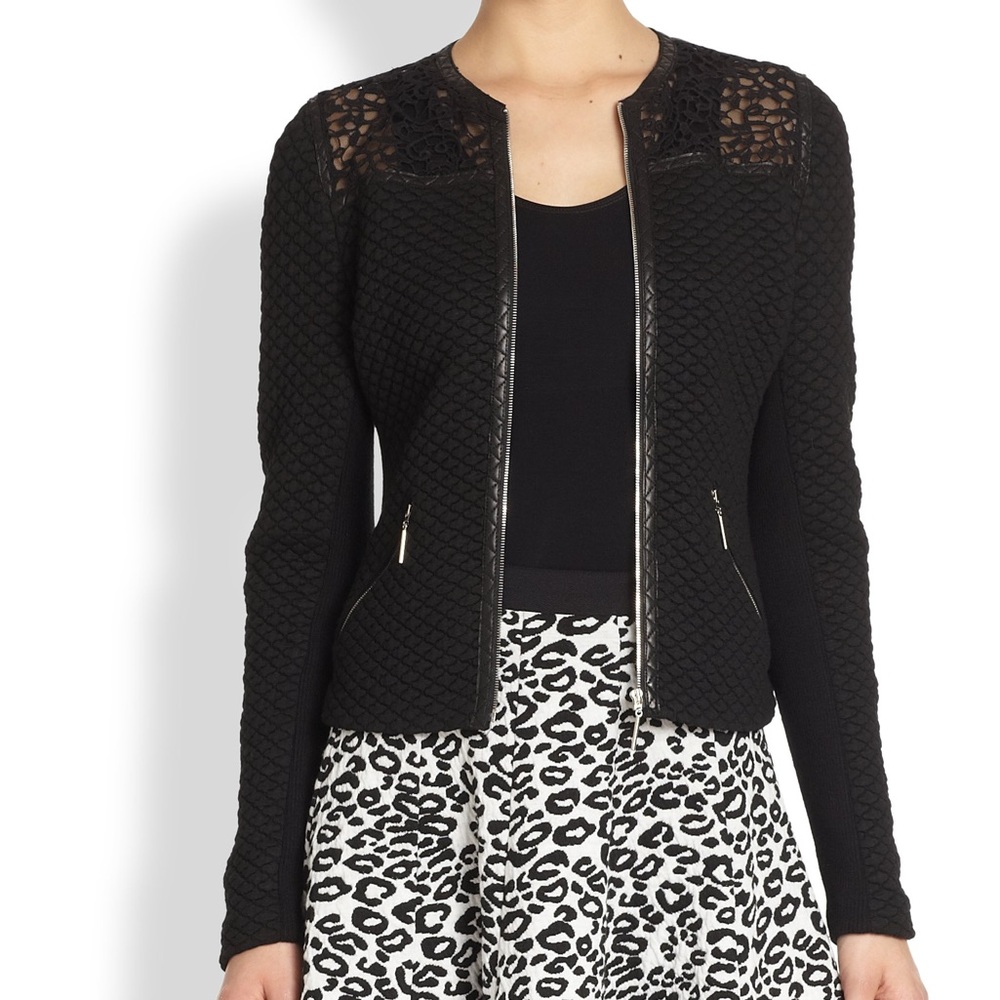 Rebecca Taylor quilted jacquard jacket